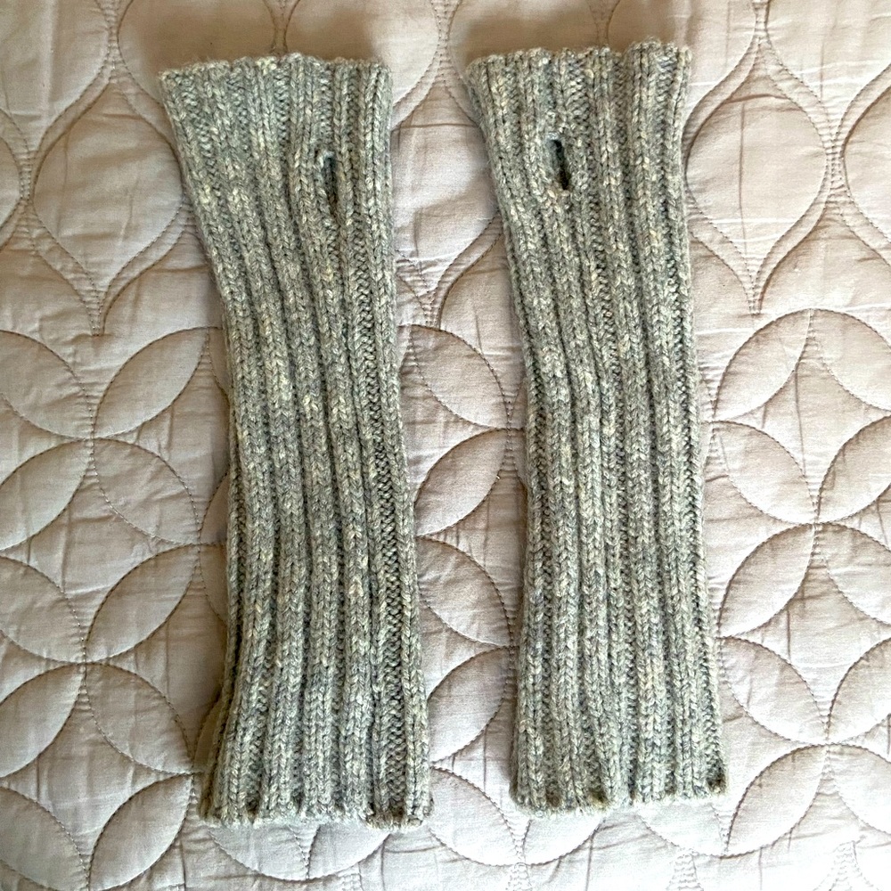Barney’s Grey Wool Arm Warmers